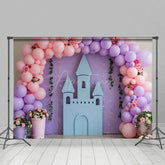 Aperturee - Aperturee Boho Sweet Floral Balloon Castle Wedding Backdrop